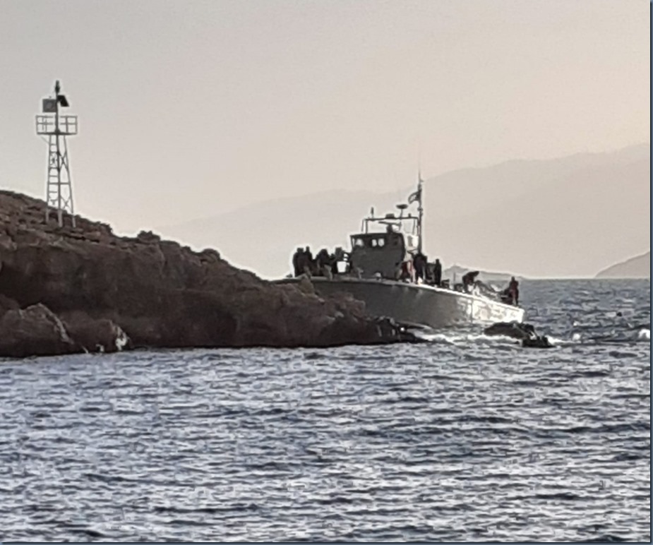 GCG Boat aground Samos Marina