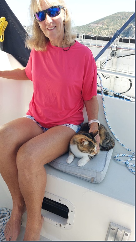 Lily on boat Lakki 002